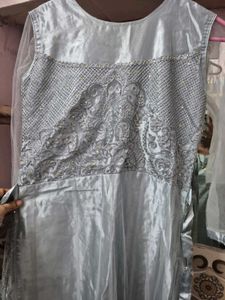 Beautiful Sky Blue Embellished Gown