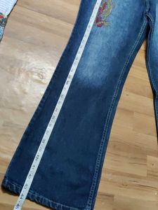 Embroidered Bootcut Jeans