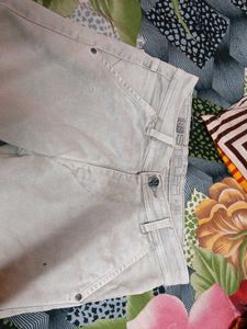Light Wash Slim Fit Trousers