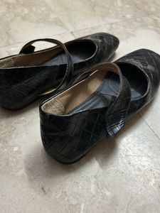 Branded Black Leather Bellies