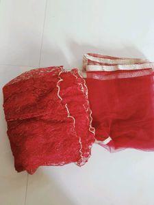 Beautiful Red Embroidered Lehenga Choli