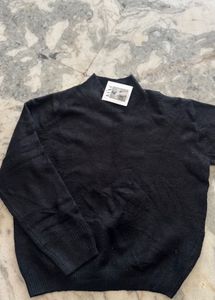 Elegant Black Knit Sweater