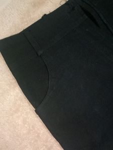 Black Cotton Trouser