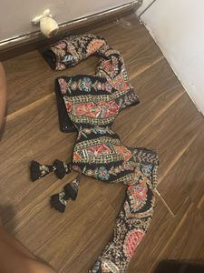 Navratri Embroidered Black Ethnic Blouse
