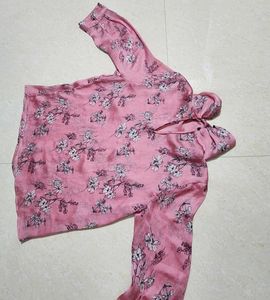 Floral Print Pink Top