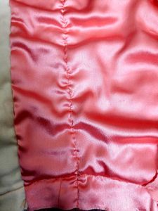 Elegant Pink &amp; Cream Embroidered Gown