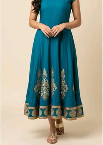 Teal Anarkali Dress