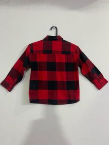 ZARA | Red &amp; Black Plaid Flannel Shirt