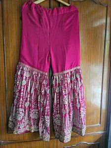 Festive vibes heavy sharara suit set