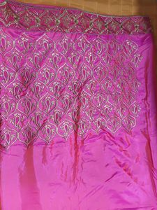 Designer saree with stitched blouse