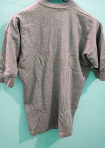 Men's Grey V-Neck T-Shirt