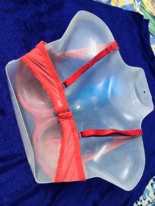 Chantelle Branded Red Lace Bra