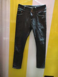 warm Dark Wash Denim Jeans