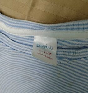 Baby Blue Striped T-Shirts (2-Pack)