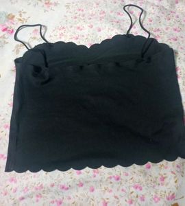 Black Scallop Bralette