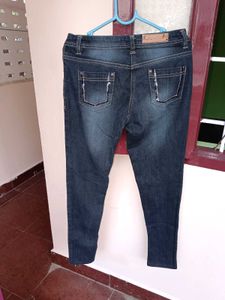 Classic Dark Wash Denim Jeans