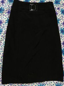 Imported Chic Black Pencil Skirt