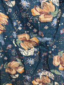 Dark Floral Print Mini Dress