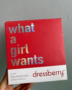 Authentic DRESSBERRY Non Wired 95% Cotton Bra