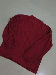 Maroon Stylish Crop Top