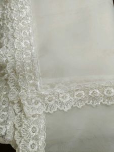 Pure Organza Dupatta With Lace All Border