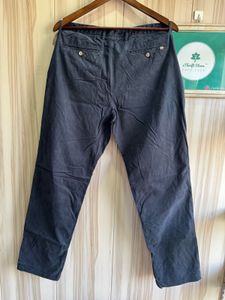 Massimo Dutti Navy Blue Regular Fit Jeans