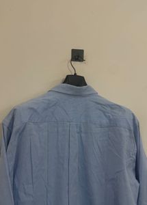 Light Blue Burberry Button-Down Shirt