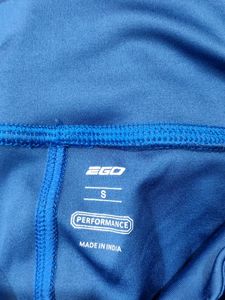 2Go Women Blue Solid Jersey Pant | Waist 28 | Hip