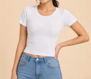 Classic White Cropped T-Shirt