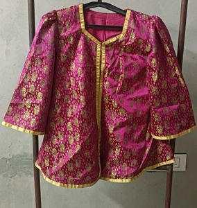 Beautiful Pink Brocade Lehenga Set