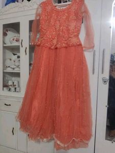 Elegant Peach Embroidered Lehenga Choli