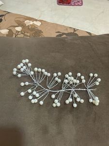 Pearl & Wire Hair Vine Accessory