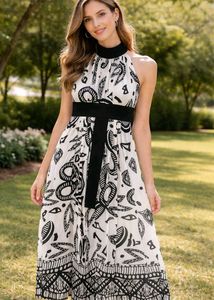 Chic Black & White Dress