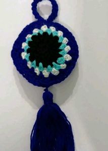 Crochet Evil Eye Wall Hanging