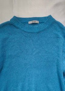 Blue Crew Neck Sweater