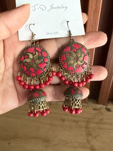 Jewelry Silver 925 Jhumka Earrings