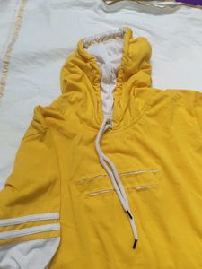 Yellow &amp; White Hoodie
