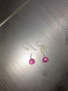 Real Vintage Ruby Earrings USA