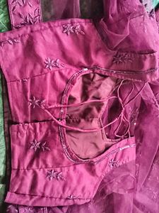 Stunning Purple Embroidered Lehenga Choli
