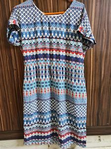 Crepe  Printed Dress