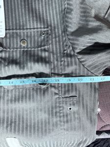 Men's Grey Striped Bomber Jacket