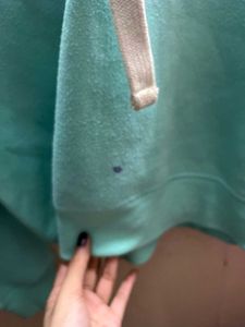 Mint Green Cropped Hoodie