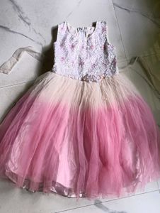 Beautiful Pink Ombre Tulle Gown