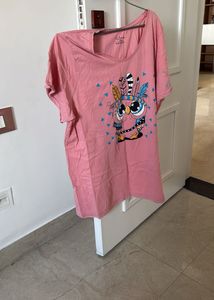 Clovia XXL Lounge Wear T-shirt, Bust- 40/38