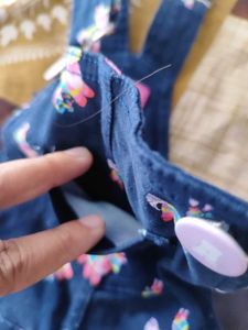 Cute Girl's Denim Overalls
