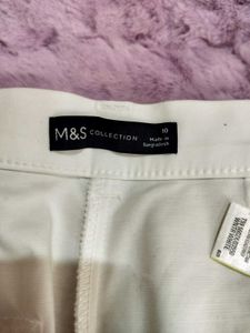 Classic White Straight Leg Pants