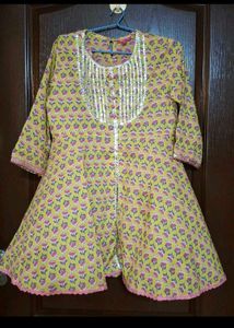 biba girls Floral Sharara set +earring