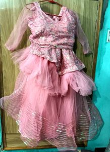 Sparkling Pink Lehenga Choli nd dupatta
