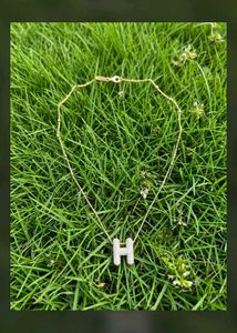 Letter 'H' Diamond Necklace