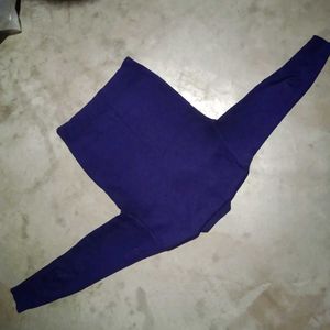 nave blue V Neck full sleeve thermal innerwear swe